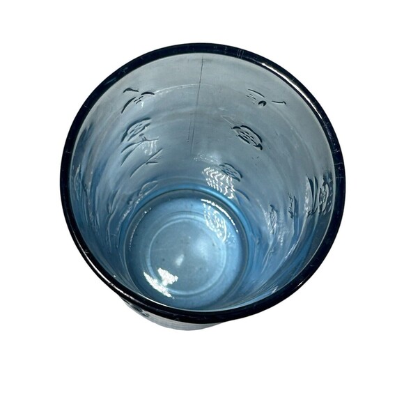 Set of (2) Anchor Hocking SAVANNAH Blue 18 oz Iced Tea Cooler Glasses 5 7/8" - Picture 12 of 16